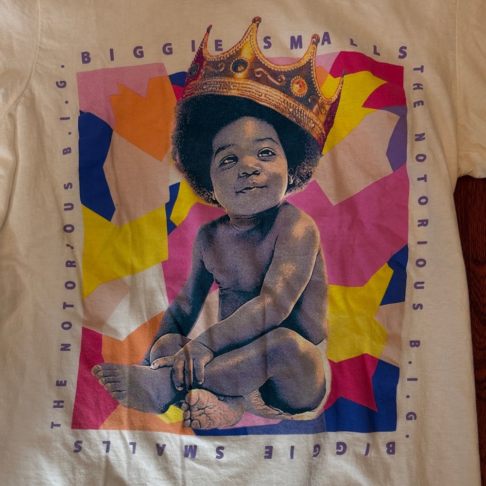 Biggie Smalls Women’s Graphic Tee - White - Picture 2 of 5